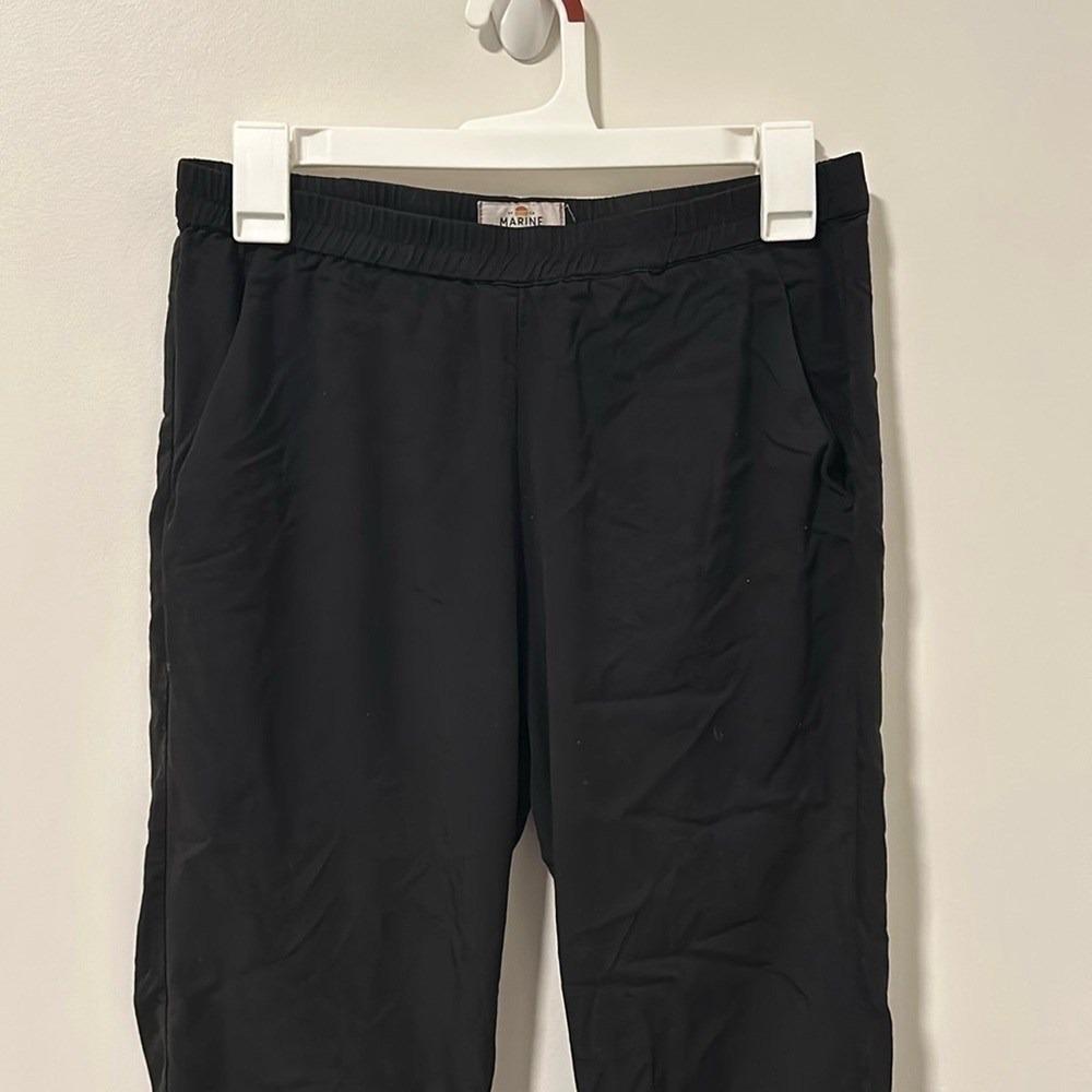 Marine Layer Comfy Black Pants Travel Athletic Loungewear Size Small